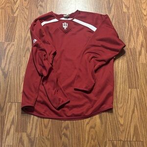Indiana Hoosiers Majestic Men's Crimson and White Long Sleeve Shirt